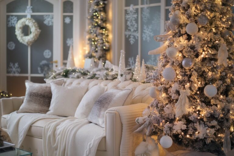 white christmas decor